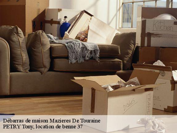 Débarras de maison  mazieres-de-touraine-37130 PETRY Tony, location de benne 37