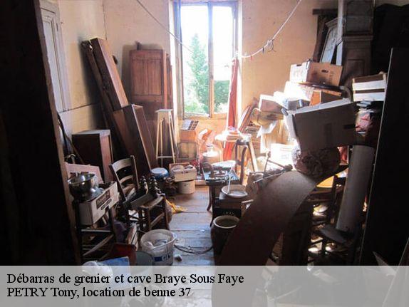 Débarras de grenier et cave  braye-sous-faye-37120 PETRY Tony, location de benne 37
