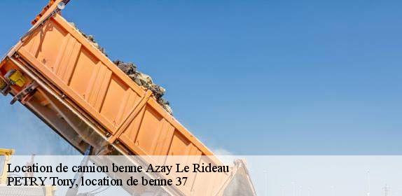 Location de camion benne  azay-le-rideau-37190 PETRY Tony, location de benne 37