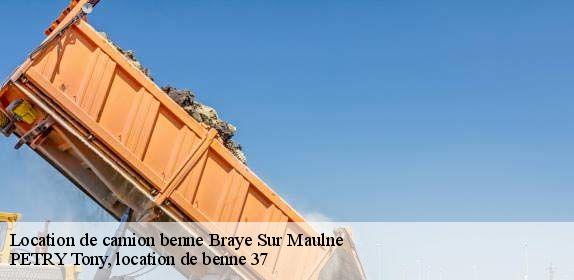 Location de camion benne  braye-sur-maulne-37330 PETRY Tony, location de benne 37