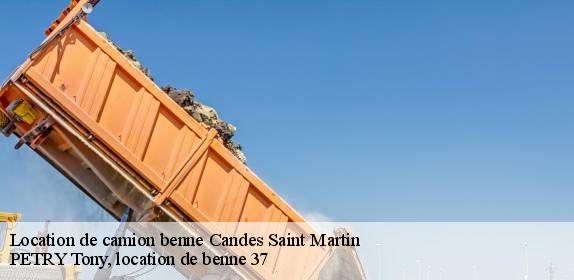 Location de camion benne  candes-saint-martin-37500 PETRY Tony, location de benne 37
