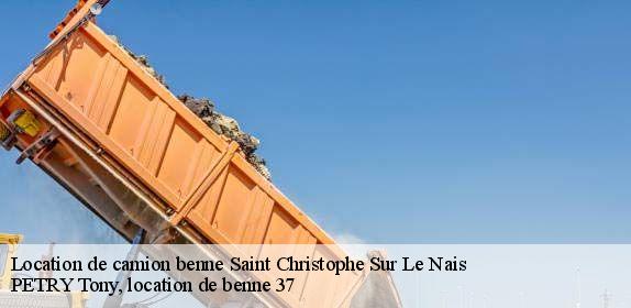 Location de camion benne  saint-christophe-sur-le-nais-37370 PETRY Tony, location de benne 37