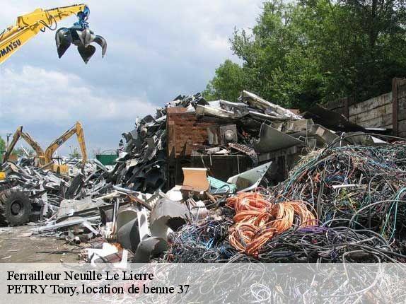 Ferrailleur  neuille-le-lierre-37380 PETRY Tony, location de benne 37